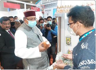 Visitors at the stall