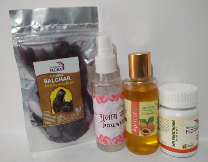 Rose water, oil and capsules